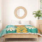 Minimal Meadow Abstract Floral Art Duvet Cover Gallery Image 3