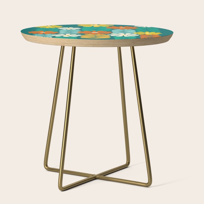 Minimal Meadow Abstract Floral Art Side Table Gallery Image 1