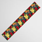 Tropical Paradise Hawaiian Floral Illustration Table Runner Gallery Image 3