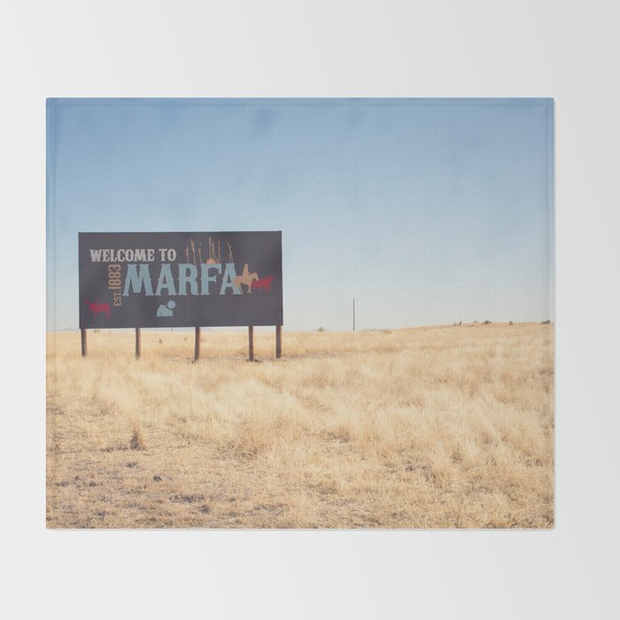 Welcome to Marfa Throw Blanket Gallery Image 2