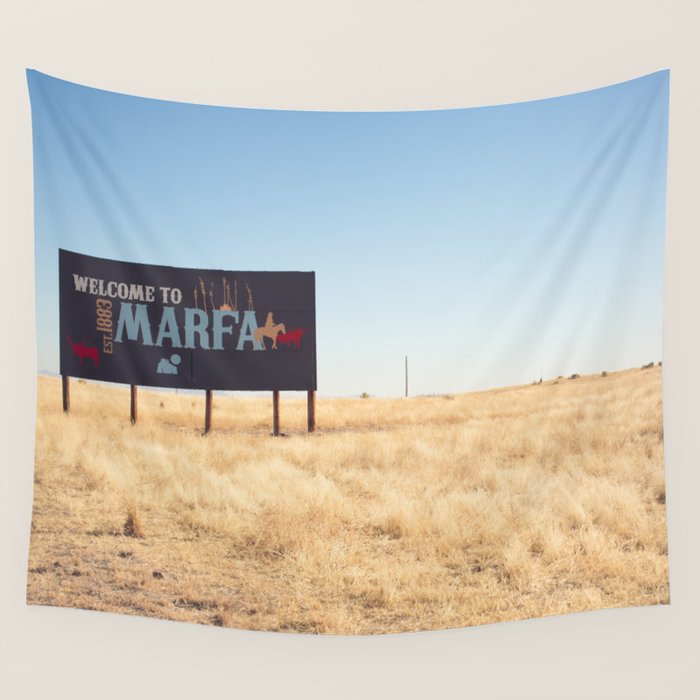 Welcome to Marfa Wall Tapestry Gallery Image 4