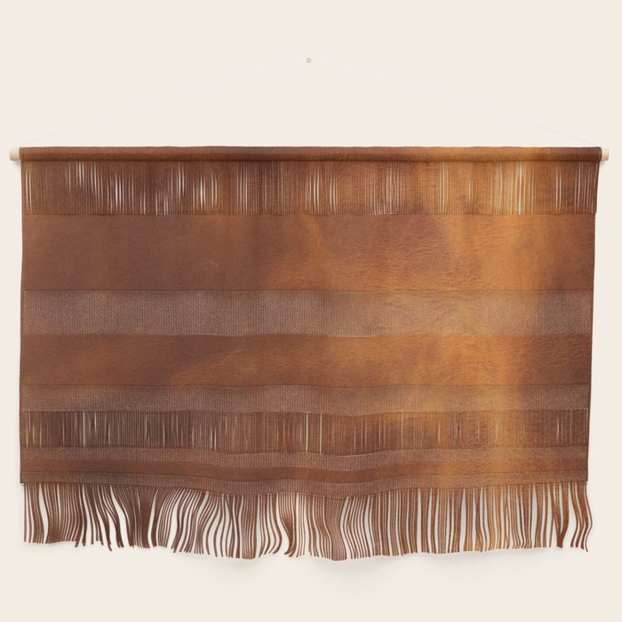 cognac suede leather ( faux  ) Wall Hanging Gallery Image 1