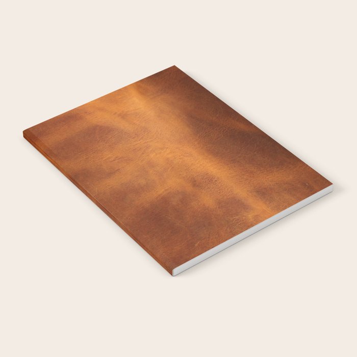 cognac suede leather ( faux  ) Notebook Gallery Image 1