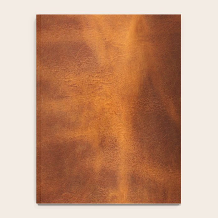 cognac suede leather ( faux  ) Notebook Gallery Image 4