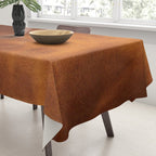 cognac suede leather ( faux  ) Tablecloth Gallery Image 3