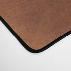 cognac suede leather ( faux  ) Desk Mat Gallery Image 4
