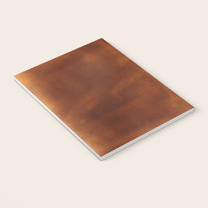 cognac suede leather ( faux  ) Notebook Gallery Image 3