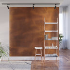 cognac suede leather ( faux  ) Wall Mural Gallery Image 1