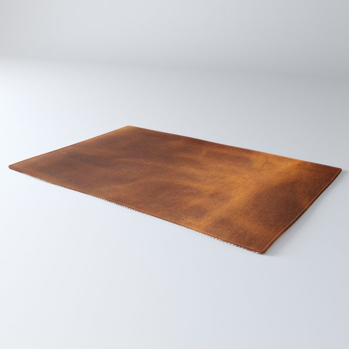 cognac suede leather ( faux  ) Rug Gallery Image 3