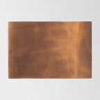 cognac suede leather ( faux  ) Rug Gallery Image 2