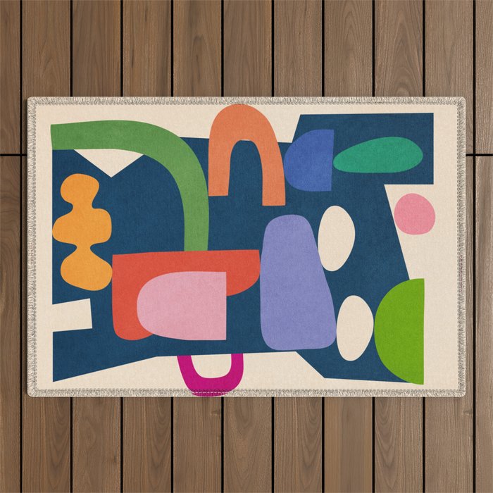 Modern Abstract Art 40 Outdoor Rug Gallery Image 1