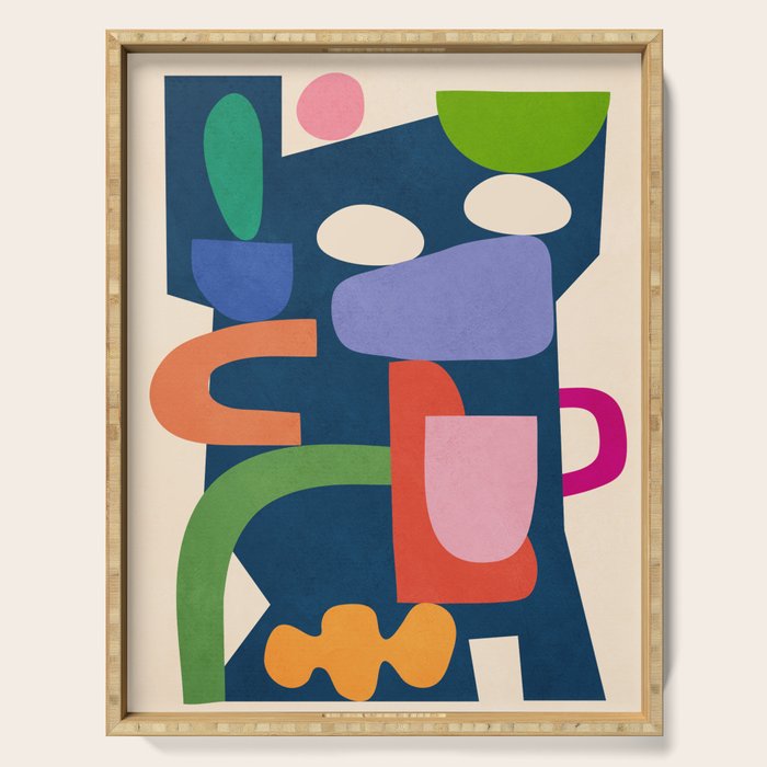 Modern Abstract Art 40 Serving Tray Gallery Image 1