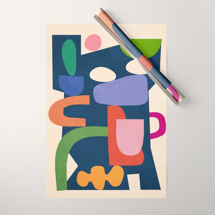 Modern Abstract Art 40 Wrapping Paper Gallery Image 1