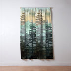 Pine Trees Window Curtain Gallery Image 3