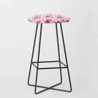 Retro love heart cartoon character pattern Stool Gallery Image 1