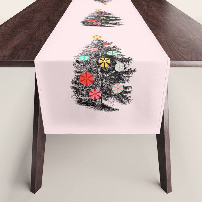 Retro Christmes tree no2 Table Runner Gallery Image 1