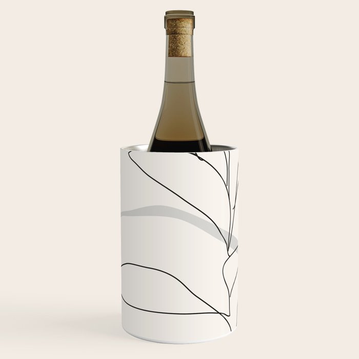 Abstract Art Minimal Plant Wine Chiller Gallery Image 2