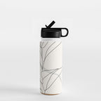 Abstract Art Minimal Plant Water Bottle Gallery Image 1