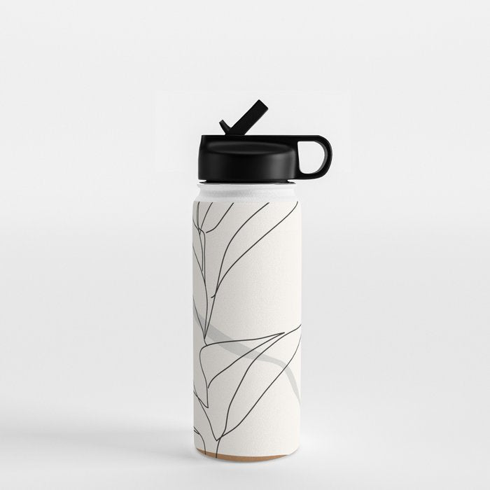 Abstract Art Minimal Plant Water Bottle Gallery Image 1