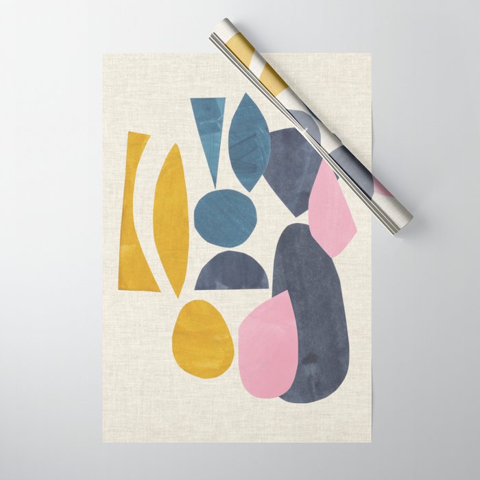 Gold Among Rocks Wrapping Paper Gallery Image 1