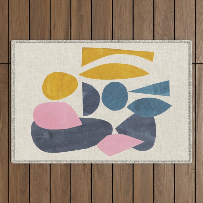 Gold Among Rocks Outdoor Rug Gallery Image 1
