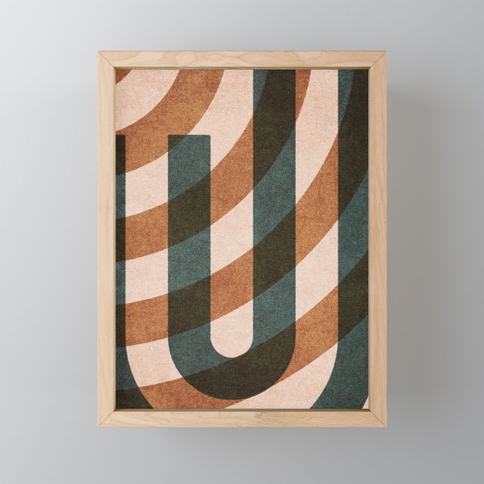 ABSTRACT ALPHABET / Decorative J Mini Art Print Gallery Image 1