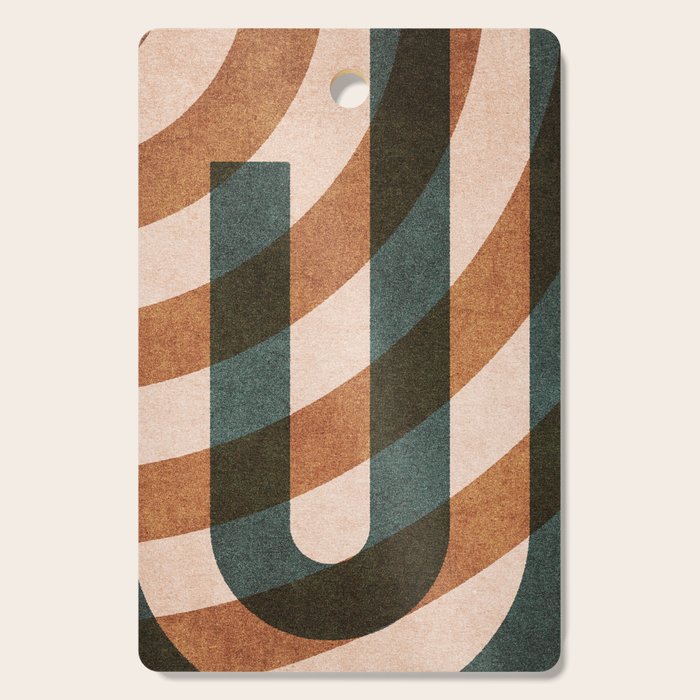 ABSTRACT ALPHABET / Decorative J Cutting Board Gallery Image 1
