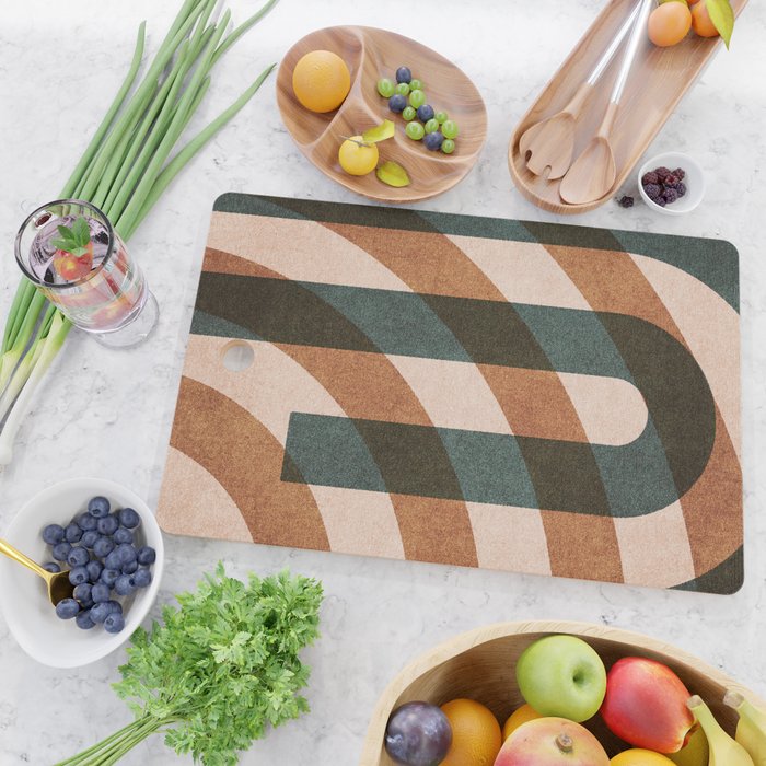 ABSTRACT ALPHABET / Decorative J Cutting Board Gallery Image 2