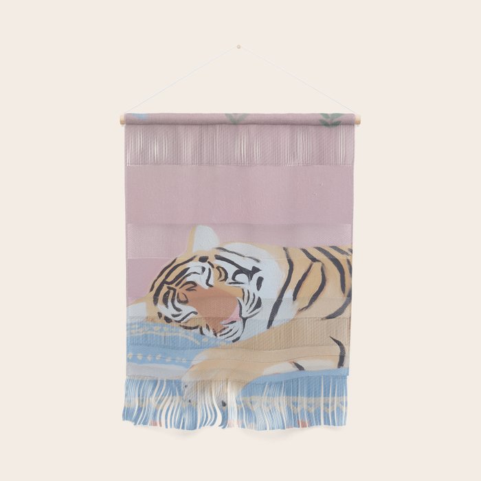 Dreaming Tiger Botanical Bliss Wall Hanging Gallery Image 1