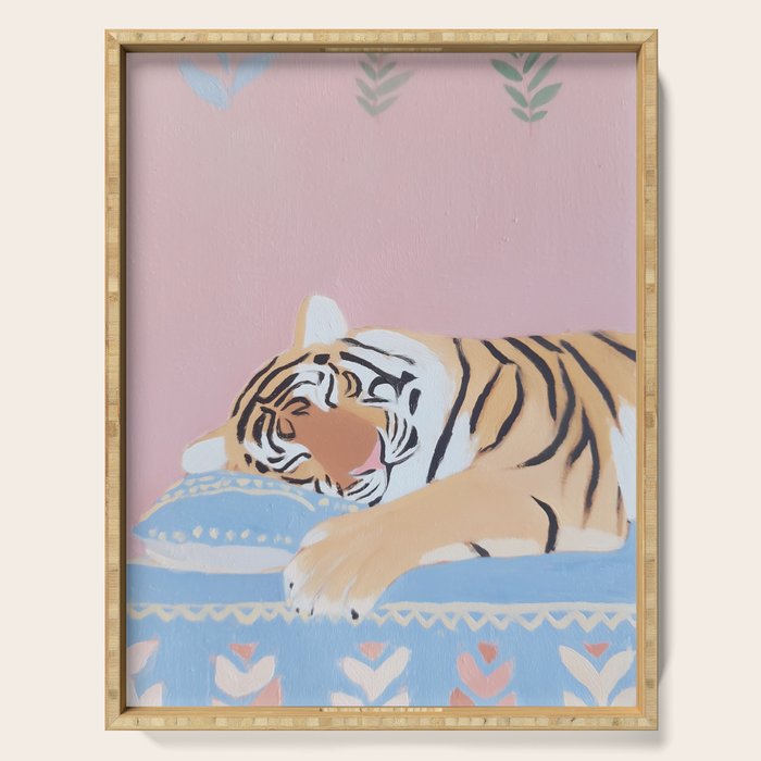 Dreaming Tiger Botanical Bliss Serving Tray Gallery Image 1
