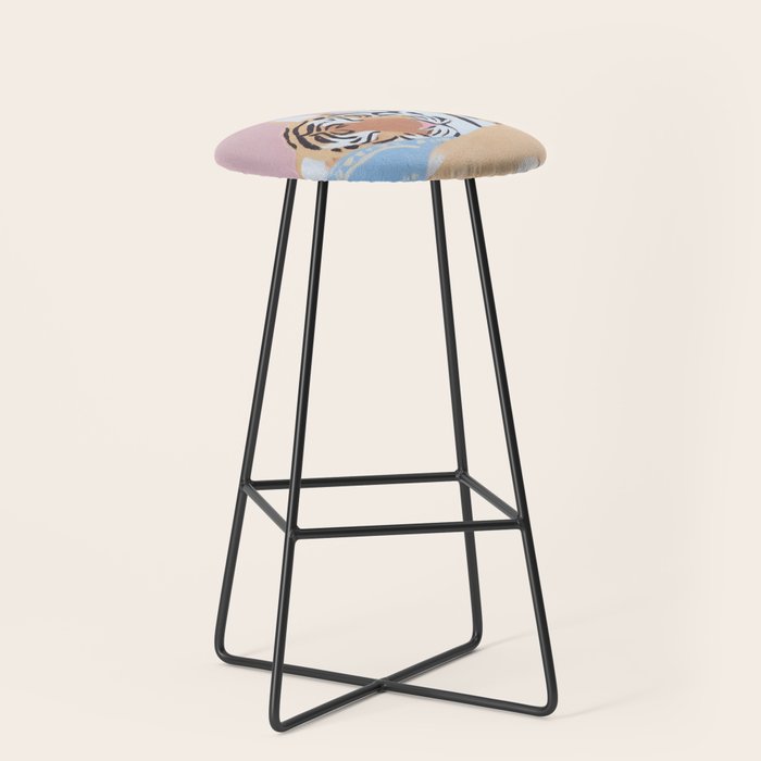 Dreaming Tiger Botanical Bliss Stool Gallery Image 1