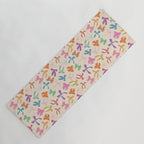Vintage Coquette Colorful Bows Pattern Yoga Mat Gallery Image 1