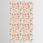 Vintage Coquette Colorful Bows Pattern Tablecloth Gallery Image 2