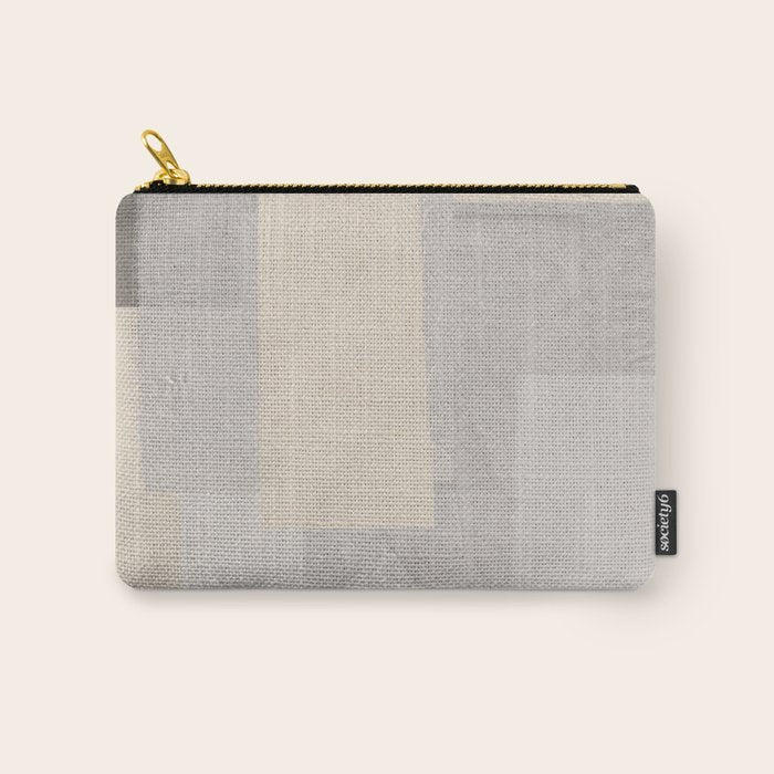 Pattern on Pattern Paper Collage Contemporary Texture  Carry All Pouch Gallery Image 1