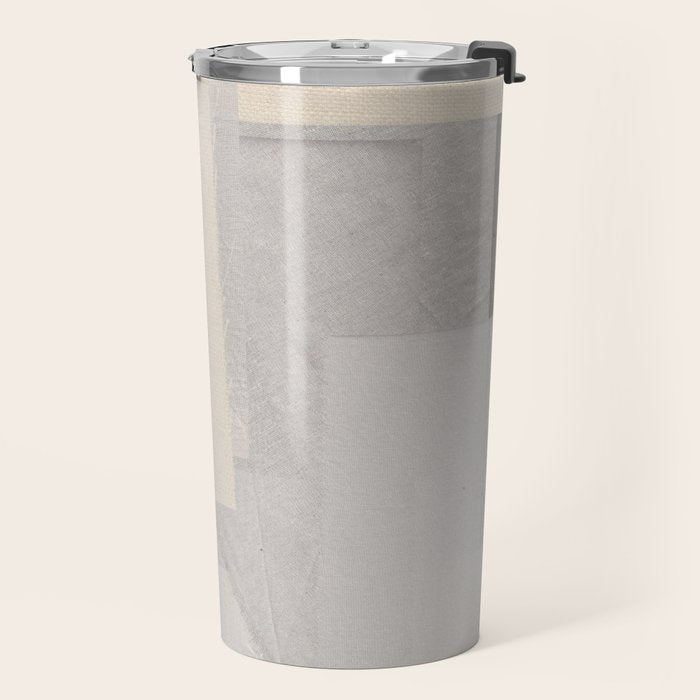 Pattern on Pattern Paper Collage Contemporary Texture  Travel Mug Gallery Image 2