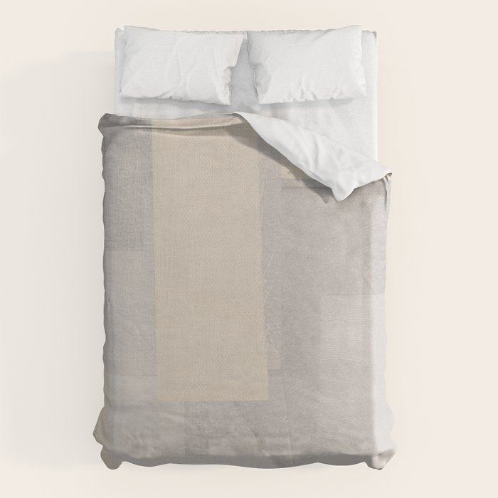 Pattern on Pattern Paper Collage Contemporary Texture  Duvet Cover Gallery Image 1