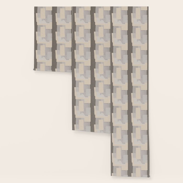Pattern on Pattern Paper Collage Contemporary Texture  Wallpaper Gallery Image 3