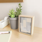 Pattern on Pattern Paper Collage Contemporary Texture  Mini Art Print Gallery Image 2