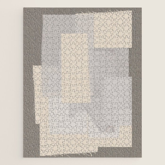 Pattern on Pattern Paper Collage Contemporary Texture  Jigsaw Puzzle Gallery Image 1