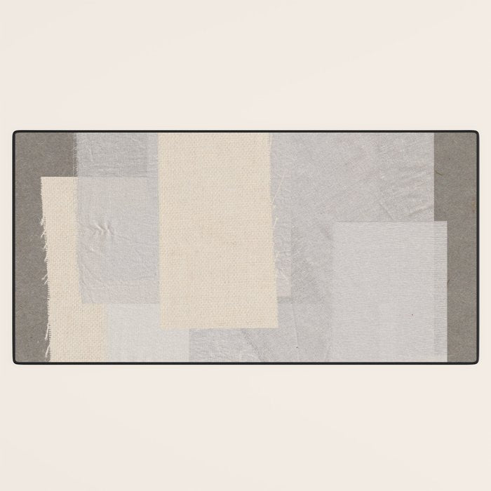 Pattern on Pattern Paper Collage Contemporary Texture  Desk Mat Gallery Image 3
