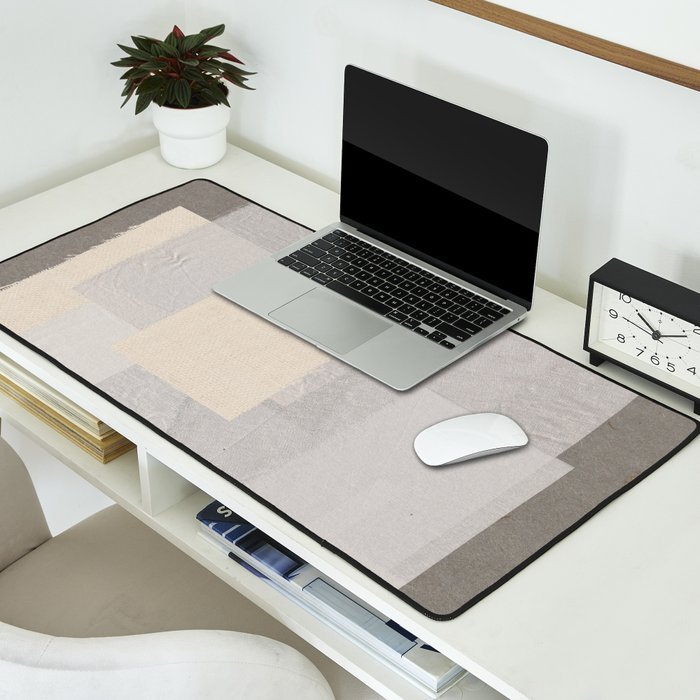 Pattern on Pattern Paper Collage Contemporary Texture  Desk Mat Gallery Image 2