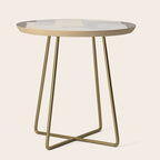Pattern on Pattern Paper Collage Contemporary Texture  Side Table Gallery Image 1