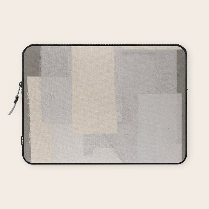 Pattern on Pattern Paper Collage Contemporary Texture  Laptop Sleeve Gallery Image 1