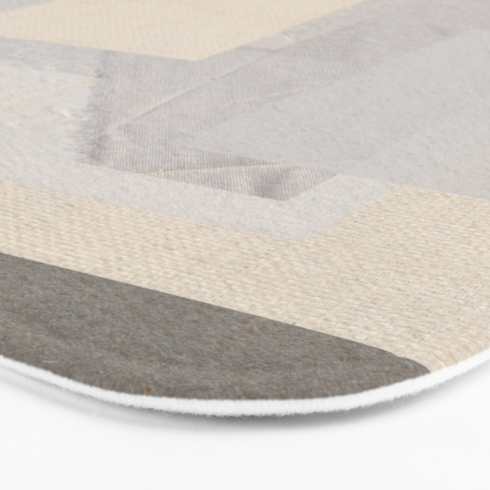 Pattern on Pattern Paper Collage Contemporary Texture  Bath Mat Gallery Image 3
