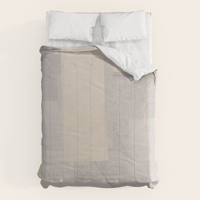 Pattern on Pattern Paper Collage Contemporary Texture  Comforter Gallery Image 6