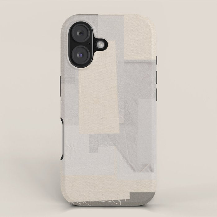 Pattern on Pattern Paper Collage Contemporary Texture  iPhone Case Gallery Image 1