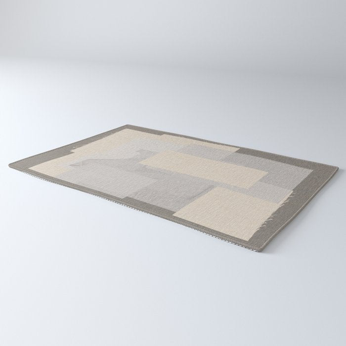 Pattern on Pattern Paper Collage Contemporary Texture  Rug Gallery Image 3