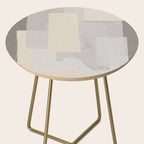 Pattern on Pattern Paper Collage Contemporary Texture  Side Table Gallery Image 2