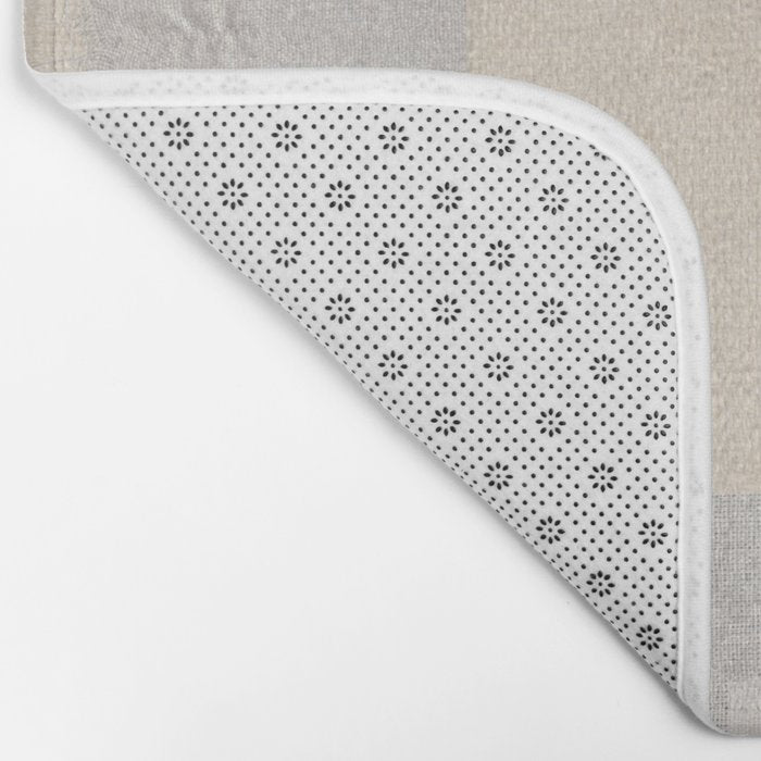 Pattern on Pattern Paper Collage Contemporary Texture  Bath Mat Gallery Image 2