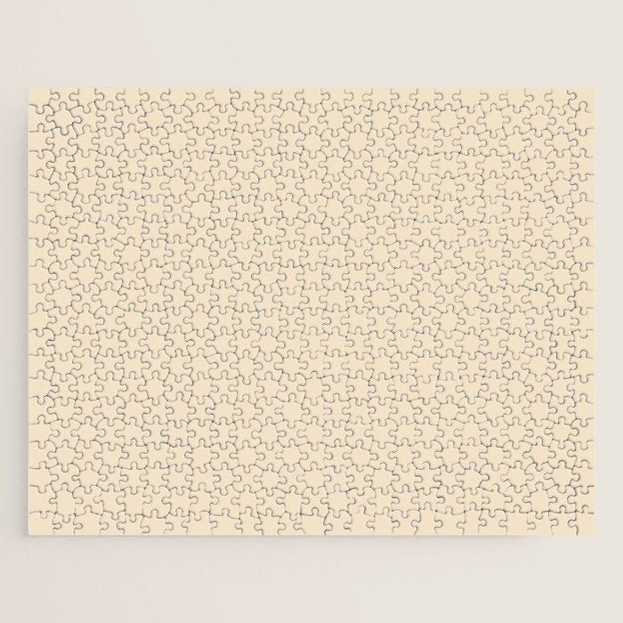 Light Neutral Cream Beige Solid Jigsaw Puzzle Gallery Image 1